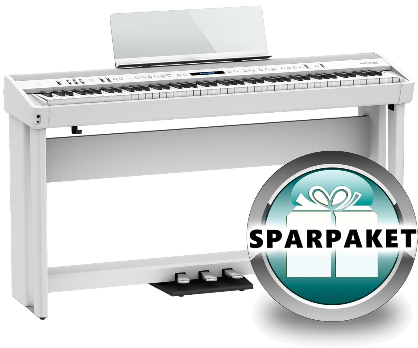 Roland FP-90X WH Digitalpiano Weiß - Sparpaket